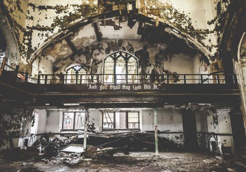 fuckyeahabandonedplaces: My church offers no absolutes (by www.ERINWATSONPHOTOGRAPHY.com)