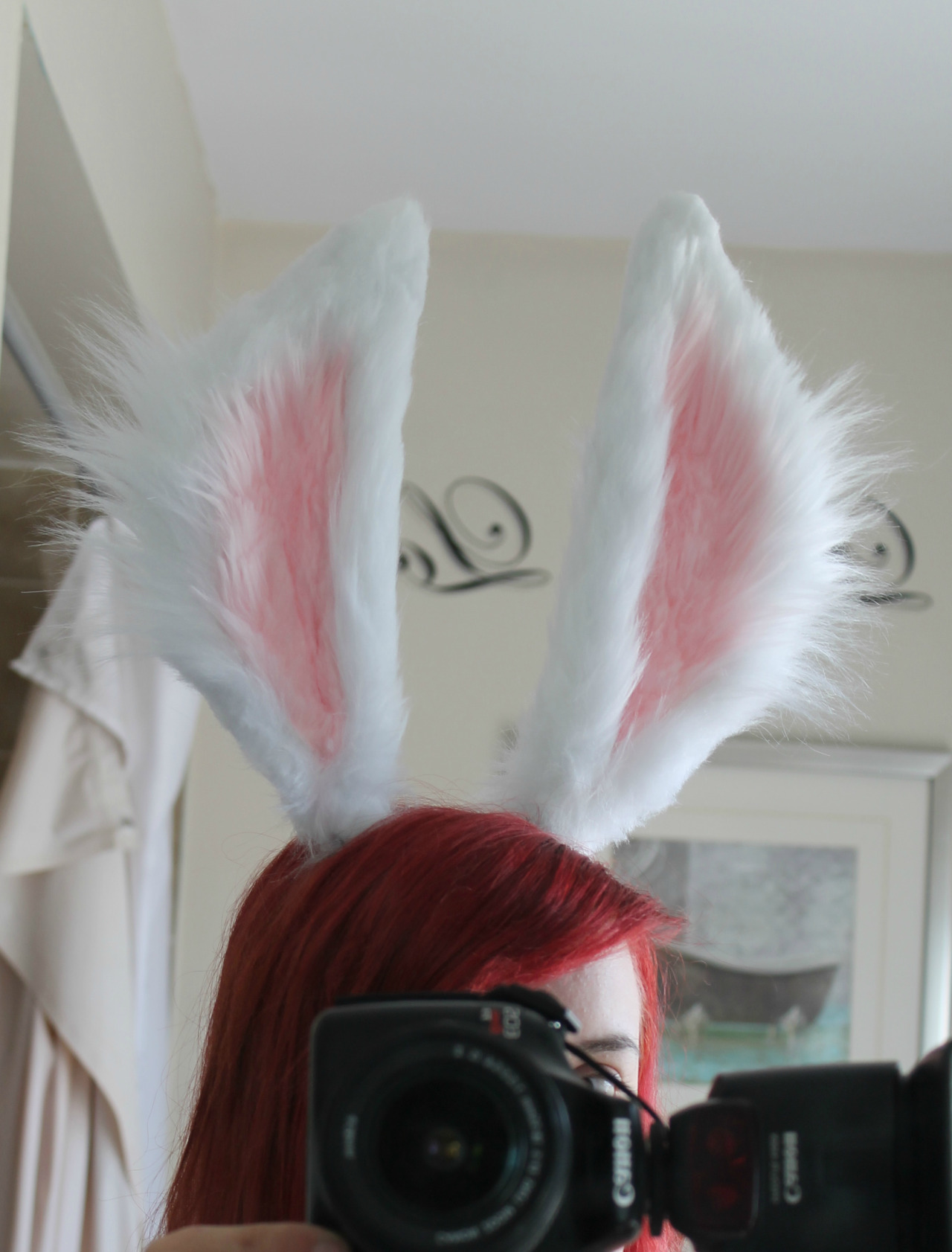 kittensplaypenshop:  Custom Tera Elin Bunny Ears finished for Audrey &lt;3 On