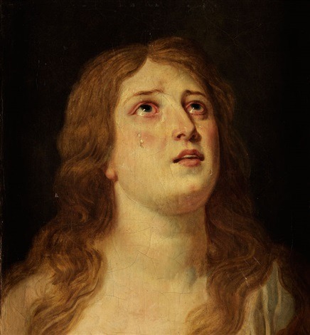 dutch-and-flemish-painters:Pieter van Mol (Attr.) - Portrait of Saint Mary Magdalene - Pieter van Mo