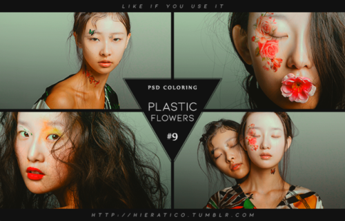 psd coloring: plastic flowers by hierático.ENG: Please don’t redistribute, reupload or 