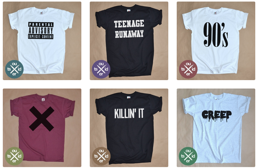 pizza:  Get these t-shirts at outsidertees.com and when you use the discount code