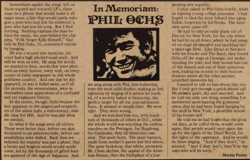 39adamstrand:Folksinger Phil Ochs, like his father, struggled with depression and alcohol abuse for 