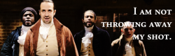 riccardamngreco:  favorite musicals // Hamilton