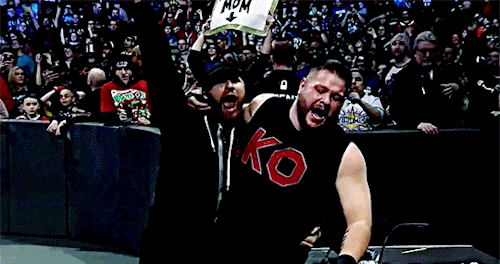 mith-gifs-wrestling: I’m glad the Smackdown Live promo crew understands it has a duty to include any celebration by Kevin and Sami that didn’t make it onto the broadcast.