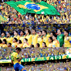 fuckfussball:  “Entre outras mil, És tu, Brasil, Ó Pátria amada!” 