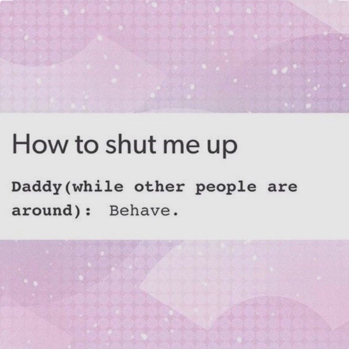 daddyslittlemonkeyy:  Daddy knows exactly how to put me in my place🙈💖