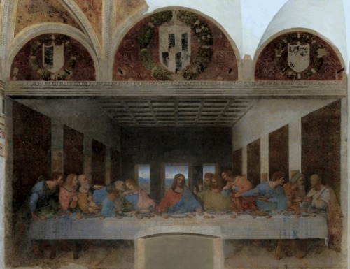 blue-voids: Bence Hajdu - Abandoned Paintings, 2012 Leonardo DaVinci, The Last Supper Jacques Louis-