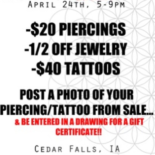 CEDAR FALLS SALE. #sale #omegaredpiercing #omegaredtucson #Fashion #picoftheday