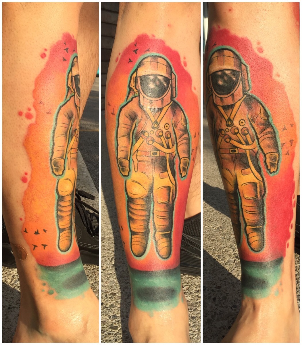 fuckyeahtattoos:  Deja Entendu tattoo done by Kevin Sheppard at Anchors in Burlington,