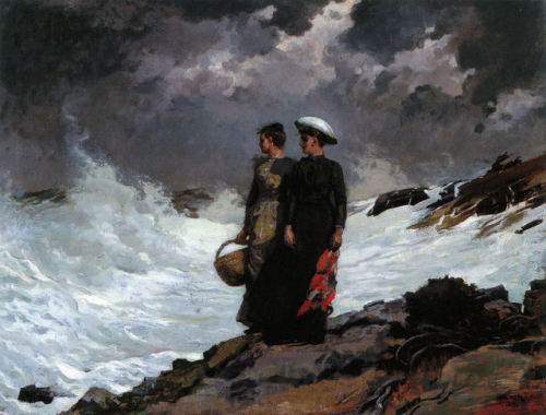 Winslow Homer - Watching the Breakers - 1891