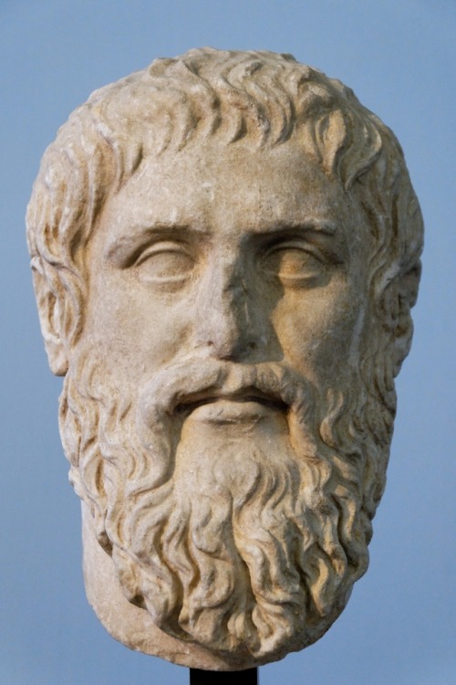 Plato* Roman marble copy of a portrait made by Silanion* From Largo Argentina, Rome; currently at Ca