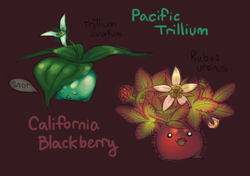 jayrockin:  More oddish variants. At this point I’m basically just drawing my favorite plants with legs. 