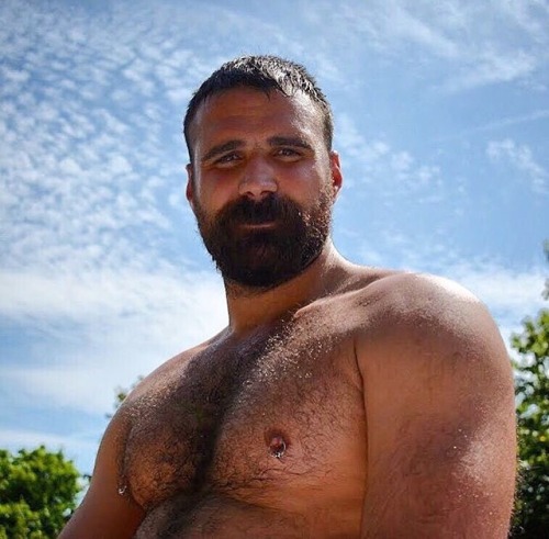 dorbear: beardburnme: chriscamplin Instagram You wanna compare nipple rings?