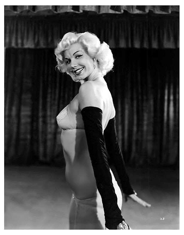 Misty Ayres Poses for a publicity still for the 1953 Burlesque film: “A NIGHT IN