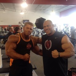 Justin Compton (Left) &amp; Phil Heath (Right)