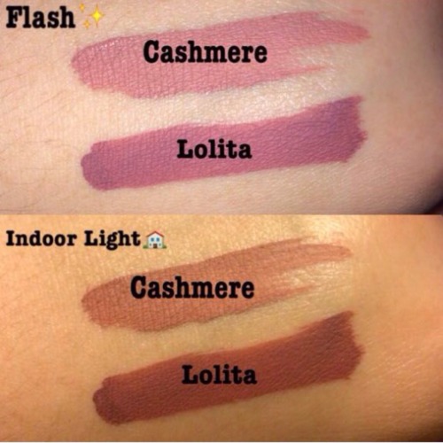 lipstick-lust:LC Cashmere vs. KVD Lolita