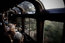 giveitawhirl:  Why don’t the seats in the trains near me face the windows!?!?! I’ve always strained my neck looking to the side during my rides. This is glorious.  I&rsquo;ve never been on a train. Is this a weird goal to have?