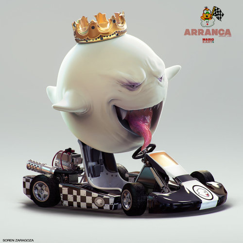 xombiedirge:  King Boo by Soren Zaragoza