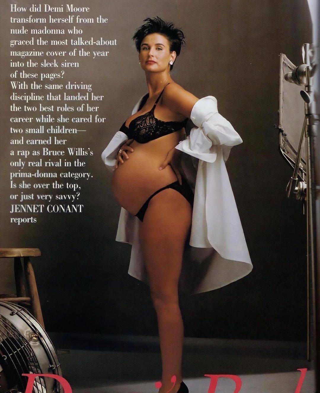 Sexy Demi Moore Pregnant - The Secret Diary of a 90's Girl â€” Demi Moore's iconic nude pregnant Vanity  Fair...