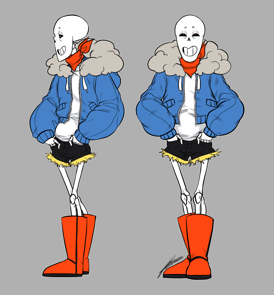 My original take on Sans and Papyrus fusion. Sans &amp; Pap&hellip;..SNAP
