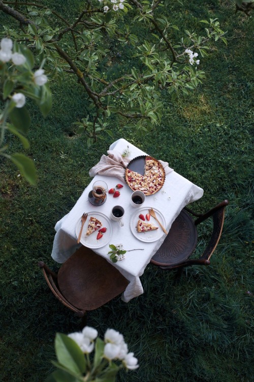 simply-divine-creation: Gluten-Free Rhubarb Strawberry Tart / Our Food Stories