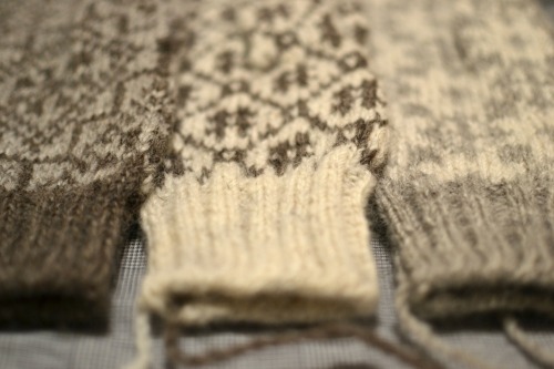 here’s how much smoother and more even those exact three mittens look after being saturated wi