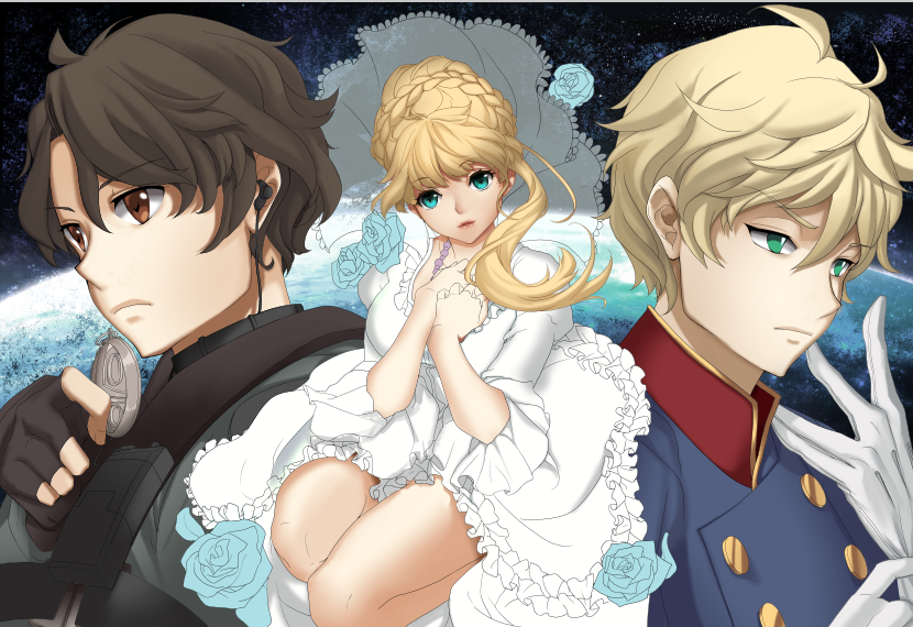 lu-cid-sky:  WIP Shots of my Heavens Fall - A/Z Piece!CLIP and PSCS6 per usual. Lets