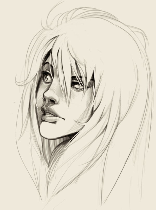 rickshawdraws: Another face, drawn from imagination.