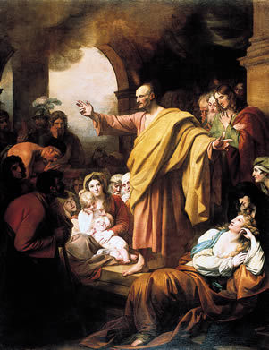 St. Peter Preaching at Pentecost, Benjamin West