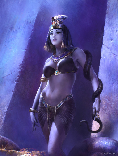 pidgeonsandpeeps:  Snake Queen by agnidevi 