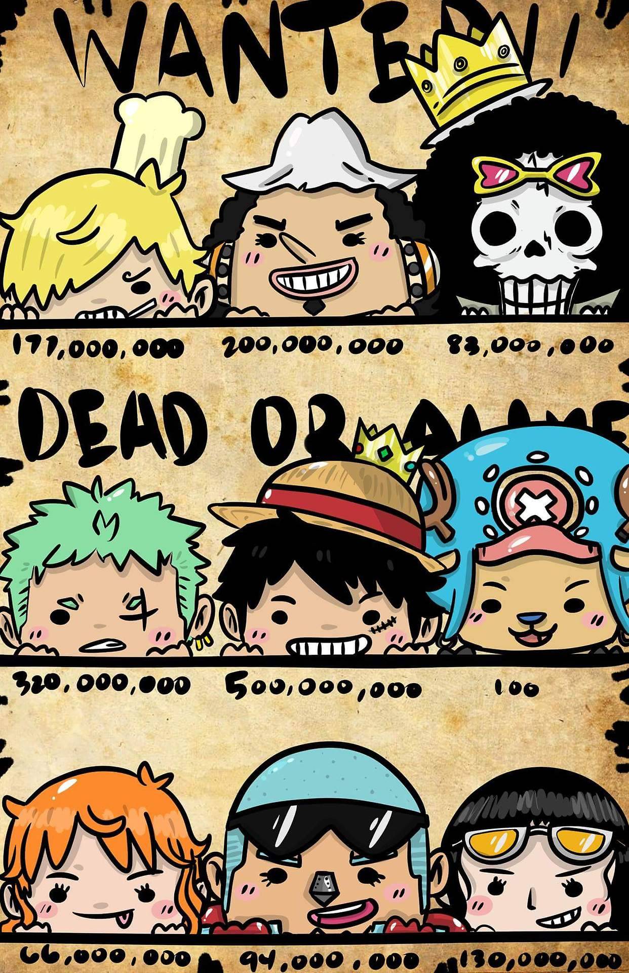 HD wallpaper One Piece wanted posters Tony Tony Chopper Nami Roronoa  Zoro  Wallpaper Flare