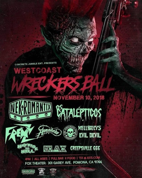 Wreckers Ball is THIS SATURDAY! 4pm | All Ages | Full Bar | Buy your tickets at AXS.COM or win them 