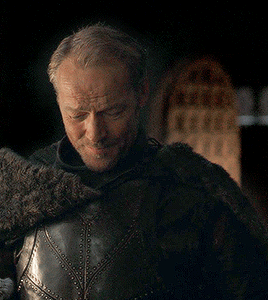 scratchybeardsweetmouth: dany’s smile at jorah→ requested by anon