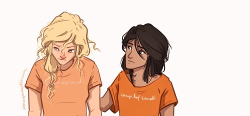 anxiouspineapples:drawing is blah tonight so here have a quick sketch of annabeth missing percy and 