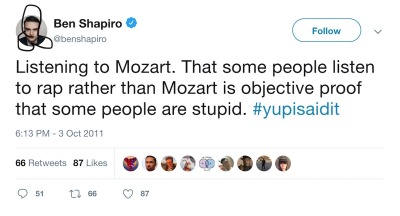 kaijuno:Ben Shapiro is a stupid twerp* who’s wrong about everything but superficially