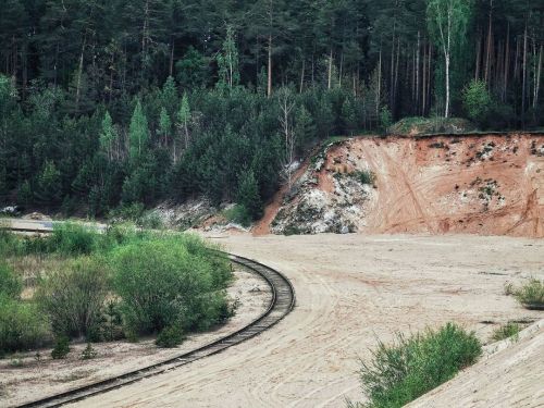 Railroad#lithuania #railway #railroad #forest #trees #sand #abandoned #abandonedplaces #insta #insta
