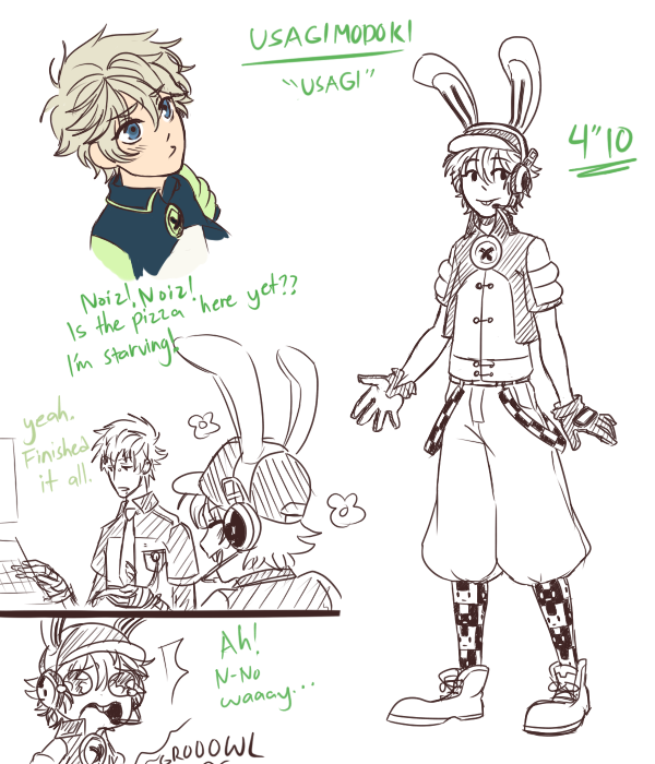 insanemarshmallow:  Human!UsagiModoki or “Usagi” for short. and Mama Bunny looks