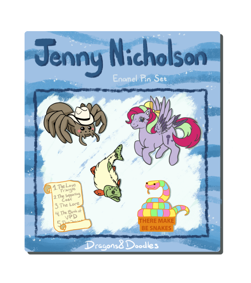 spiderjewel: dragonsndoodles: I like Jenny Nicholson’s vids! I like enamel pins! I have mixed my int