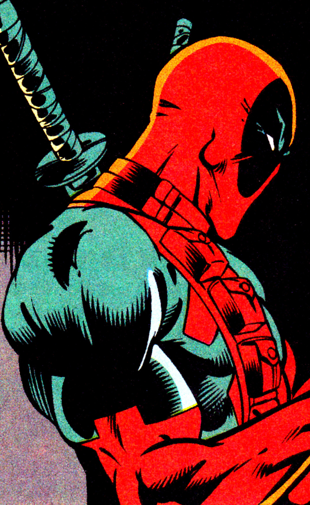 jthenr-comics-vault:  Deadpool by Joe Madureira &amp; Mark Farmer 