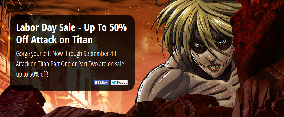If anyone is interested in owning Funimation&rsquo;s Attack on Titan DVD/BD sets,
