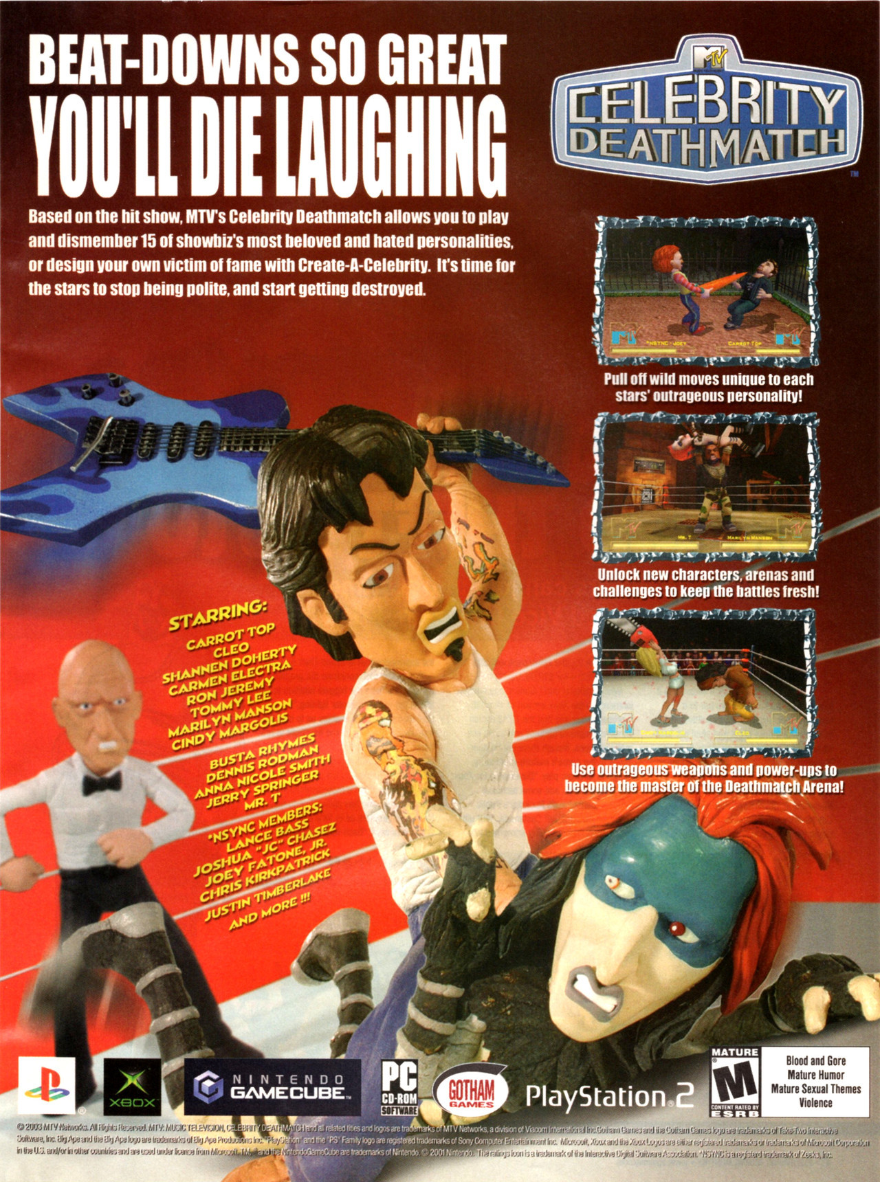 Celebrity Deathmatch Game