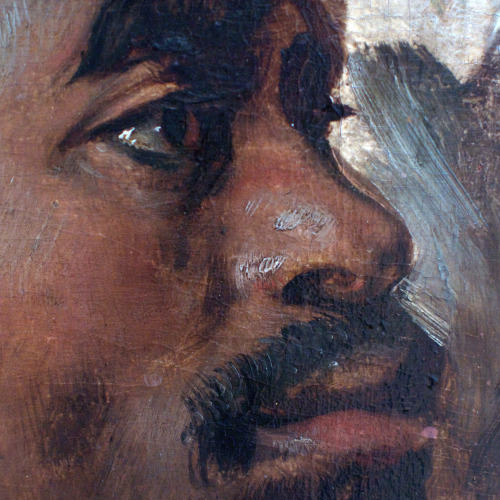 medievalpoc:Peter Paul RubensFour Studies of a Male HeadNetherlands (c. 1617-19)Oil on canvas transf