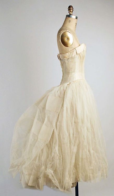 Evening underdress by Christian Dior, fall/winter 1955–1956.