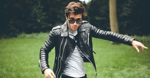 quintenvp: Rocking the Kay Michaels quilted biker leather jacket by Boda Skins. quintenvp.tum