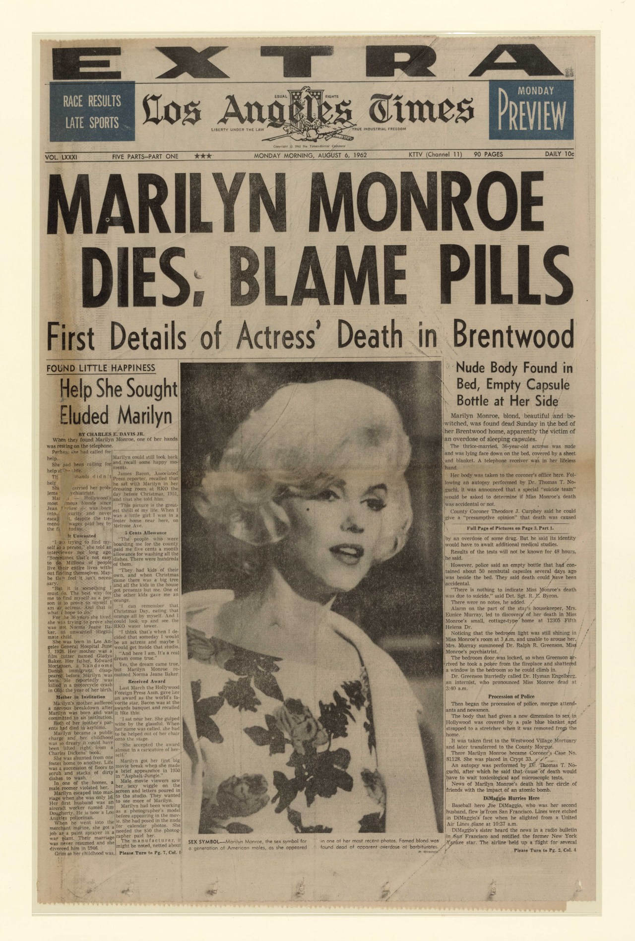 Questions linger 50 years after Monroe's death - Deseret News