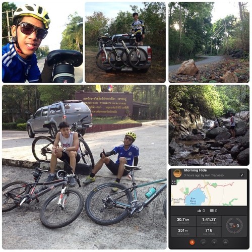 auntrapasso:  Throwback thursday #bicycle #cyclist #mtb #meridabikes #bianchi #haro #น้ำตกชันตาเถร
