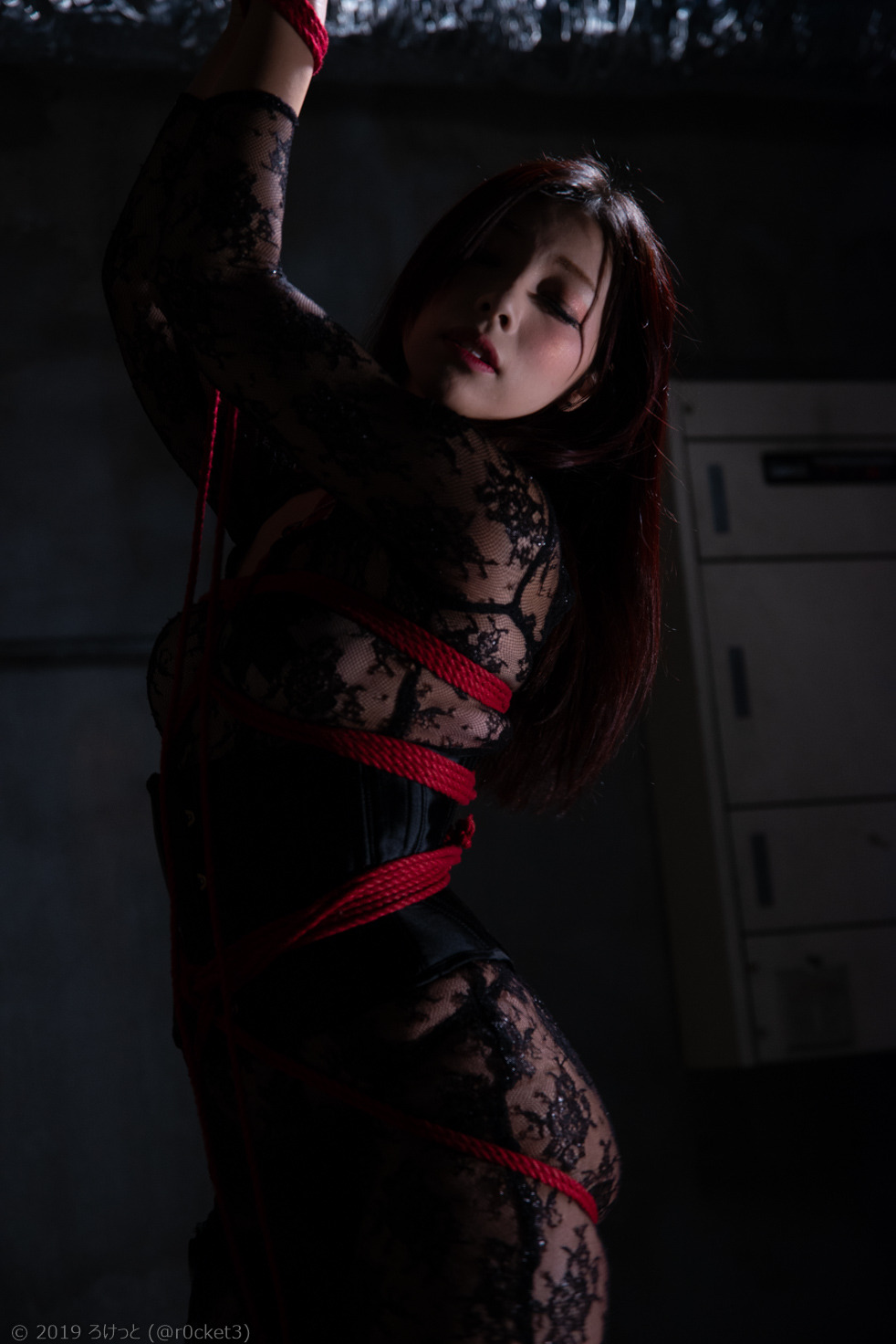 r0cket3: date：2019年1月model  ： ツナマヨさん緊縛師：Hajime Kinokoさん