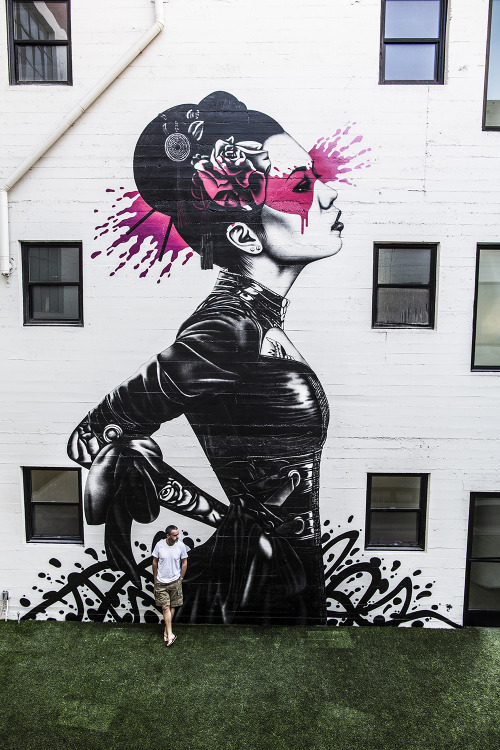 findac: Another mural in the “Hidden Beauty” series…Nadeshiko in a secret location in Downtown LA