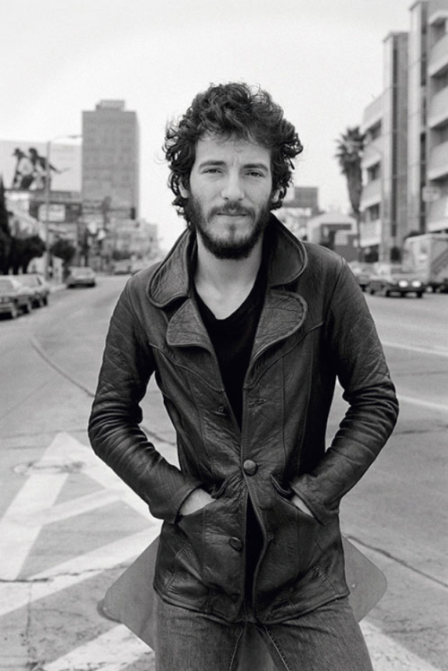 twixnmix:  Bruce Springsteen on Sunset Strip in 1975. He was in Los Angeles to promote his album &ld