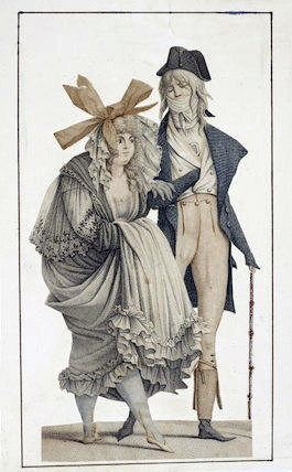 “Les Merveilleuses” by Louis Darcis and Carle Vernet , 1796 or 97